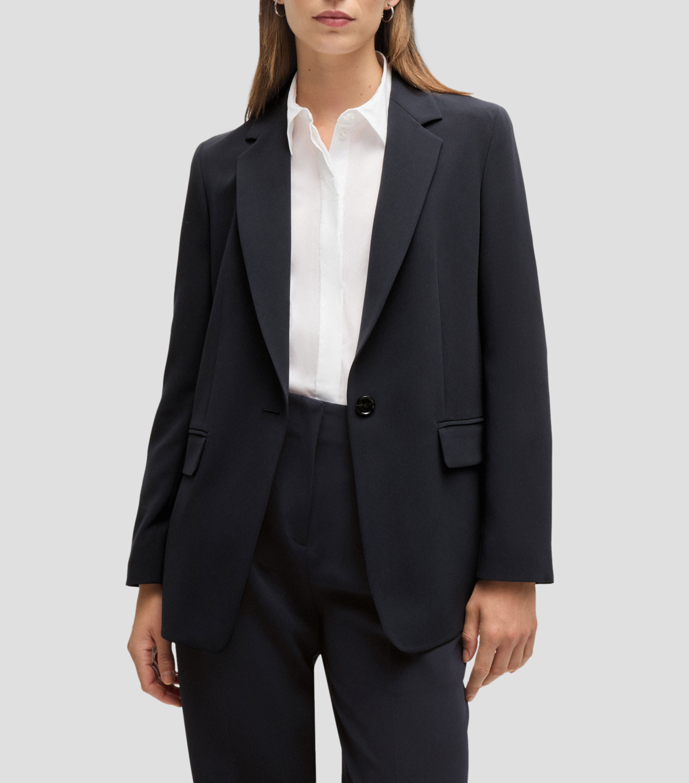 Saco BOSS mujer regular fit en crepé resistente a las arrugas Mujer